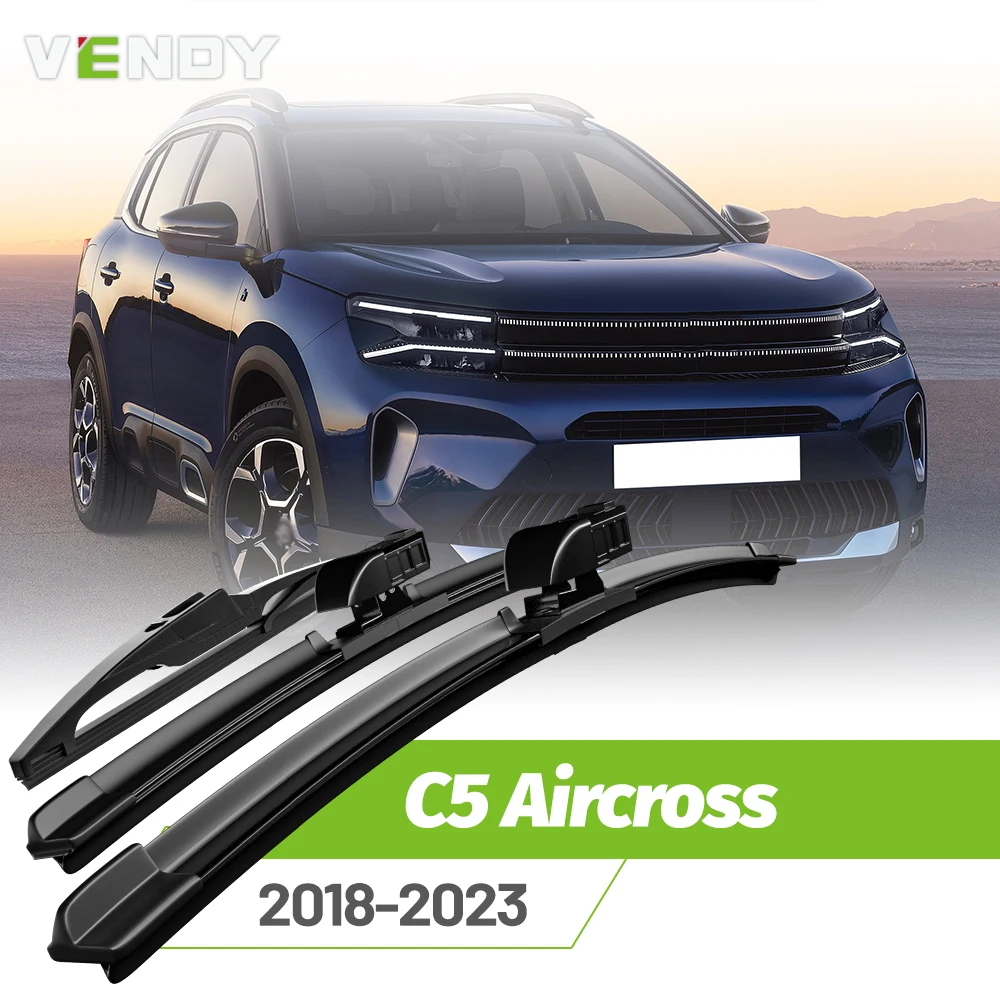 

Front & Rear Wiper Blades Set For Citroen C5 Aircross 2018-2023 Windshield Windscreen Window Rain Brushes 28"+16"+8"