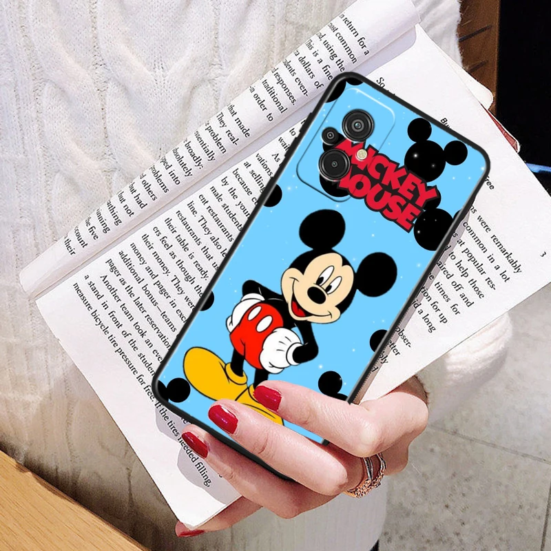 Disney Mickey Mouse Black Phone Case For Xiaomi Redmi 10 12 13 C GO K10 30 40 50 60 Pro Gaming ULTRA Funda Shell Soft Cover Capa