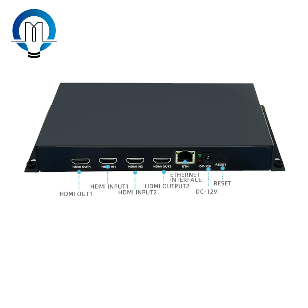 2 hd-mi Input and 2 hd-mi output to IP srt rtsp rtmp m38 rtmps H.264 H.265 live streaming IPTV encoder