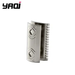 Testa di rasoio di sicurezza lucidata in acciaio inossidabile YAQI Harlequin 316 con Gap lama da 0.90mm