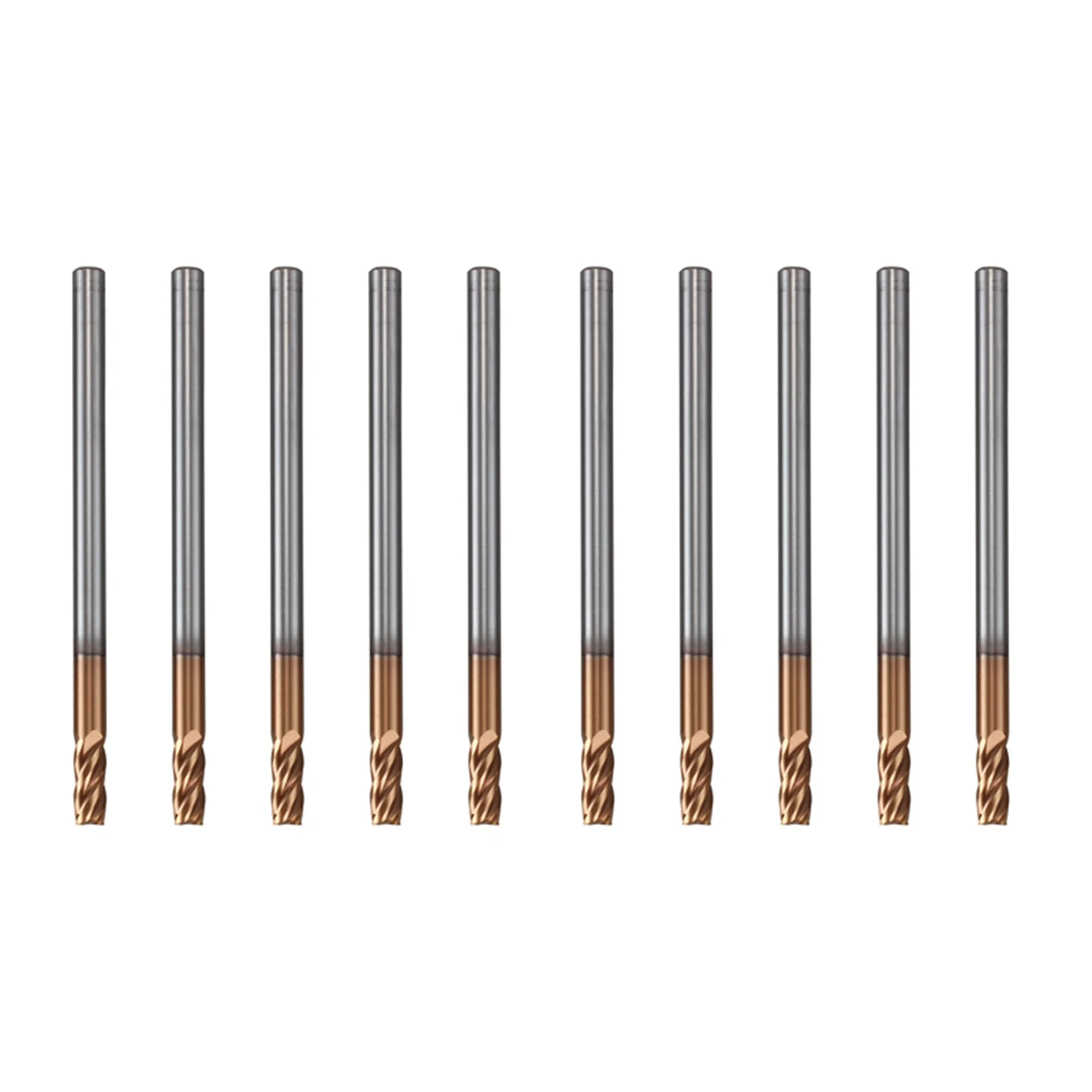 AT05-10PCS 3Mm Solid Carbide Endmills Endmill D3X8XD4X50L 4Flute Side Milling Slotting Profiling Face Mill Standard Length