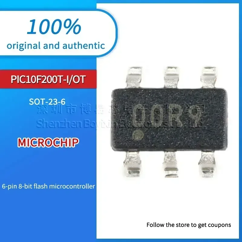

PIC10F200T-I/OT black plastic shell