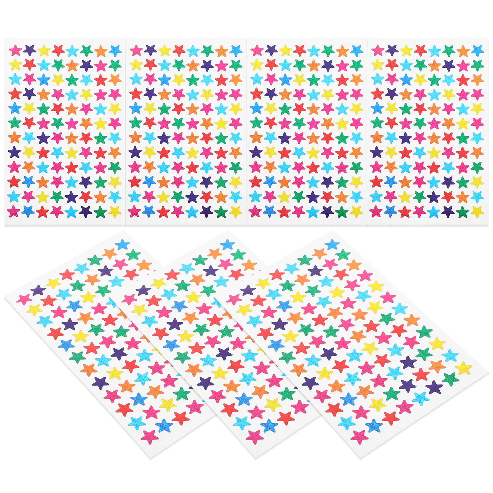 

960pcs Star Stickers Self Adhesive Tearproof Multicolor Valentines Decorations DIY Crafts Student Rewards