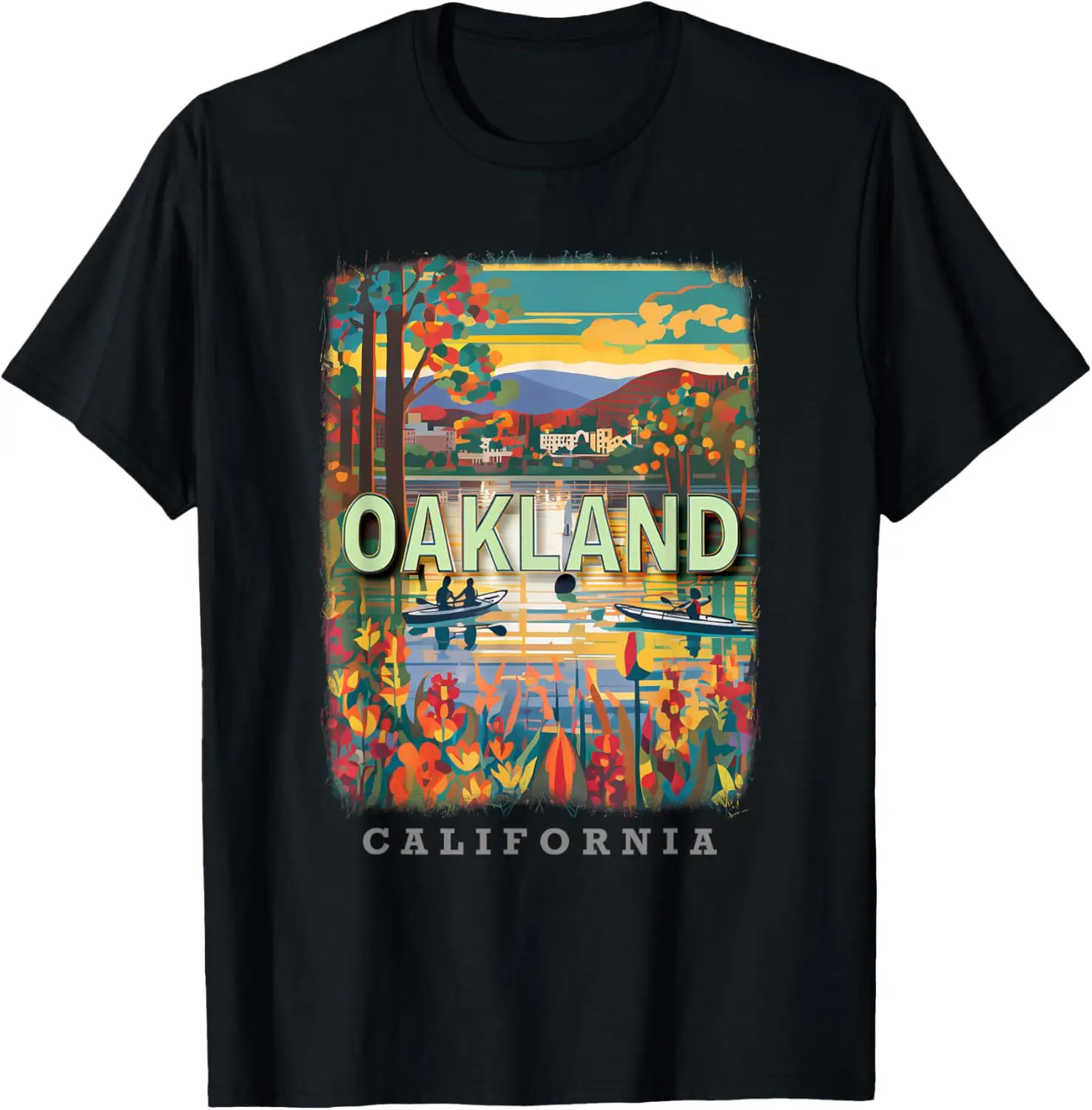 Oakland California CA Lake Merritt Bliss SD608 T-Shirt