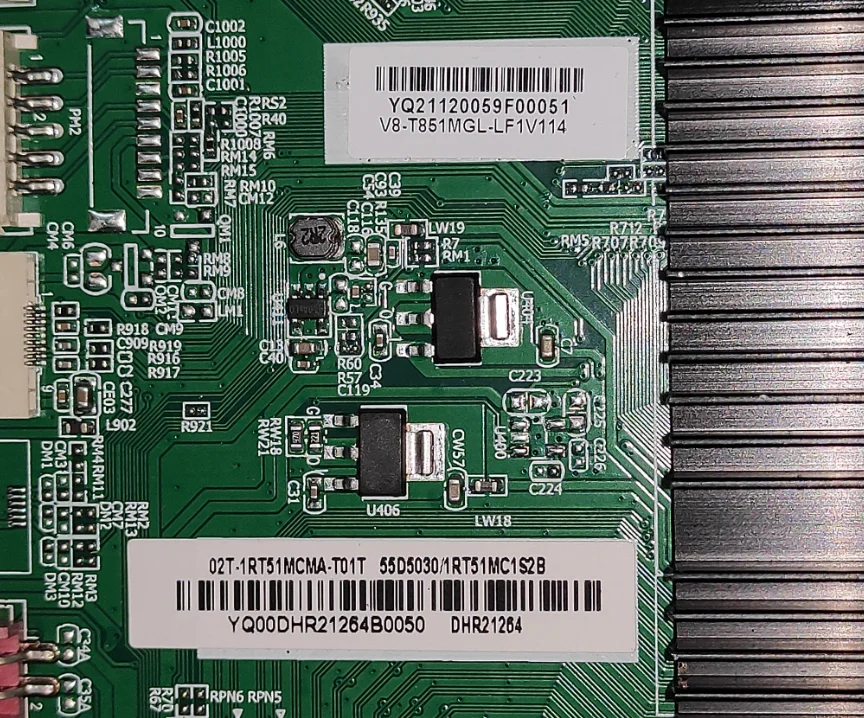 Free shipping! 1RT51MC1  02T-1RT5MCMA-T02T    02T-1RT5MCMA-T01T      TV motherboard  working  good