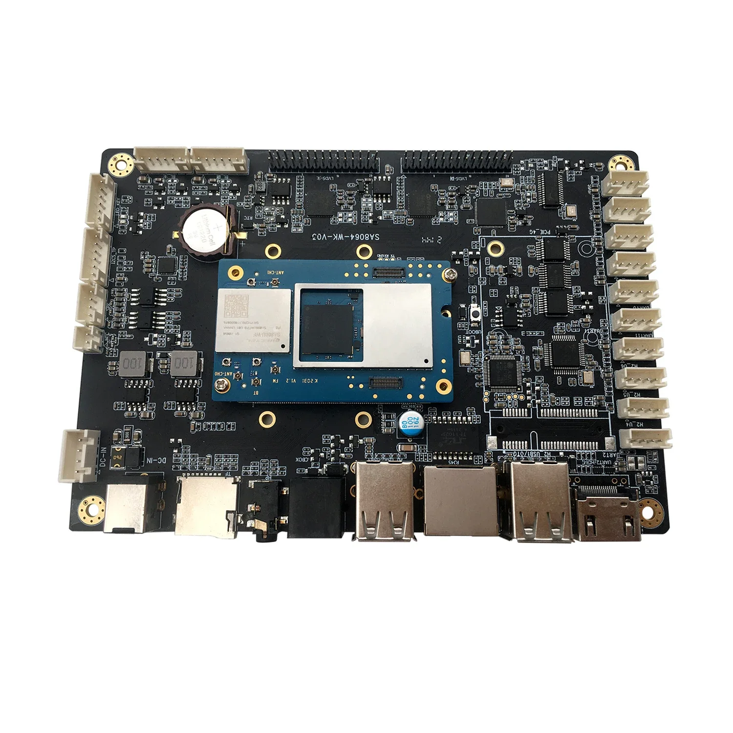 Nível industrial qualcomm snapdragon 845 cpu 8 núcleos android placa-mãe sa8064 8gb ram placa desenvolver