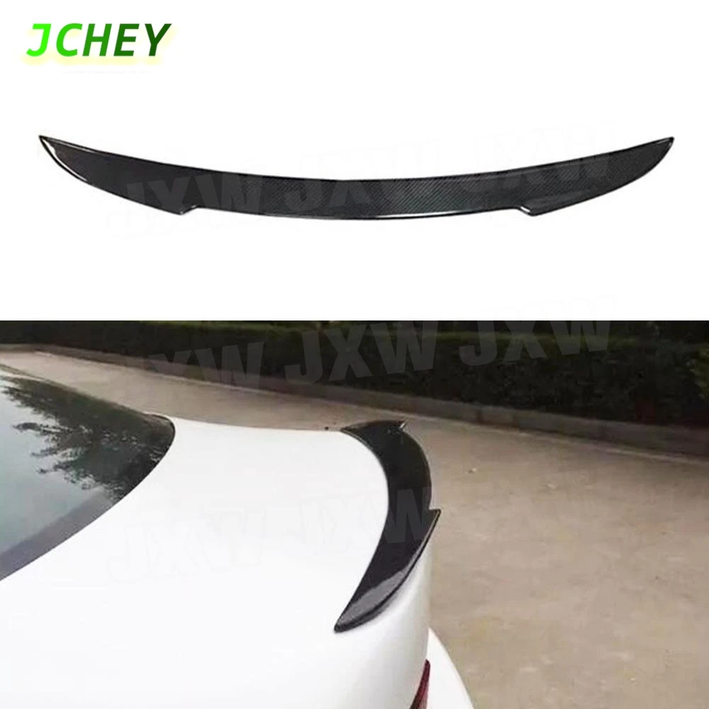 JCHEY Carbon Fiber Rear Spoiler For Lexus IS200 IS250 IS300 IS350 IS F Sport Sedan 4 Door 13-18 Duckbill Rear Trunk Wing Spoiler view 2