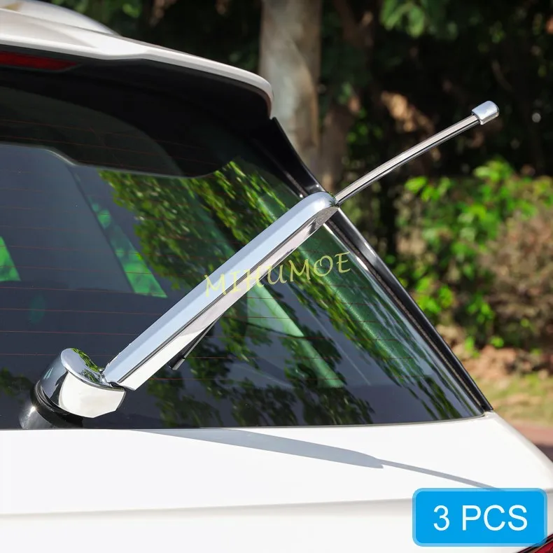 For 2017-2024 Audi Q5 FY SQ5 Sportback 4Pcs ABS Plastic Chrome Car Tail Rear Window Wiper Cover Trim Decortion