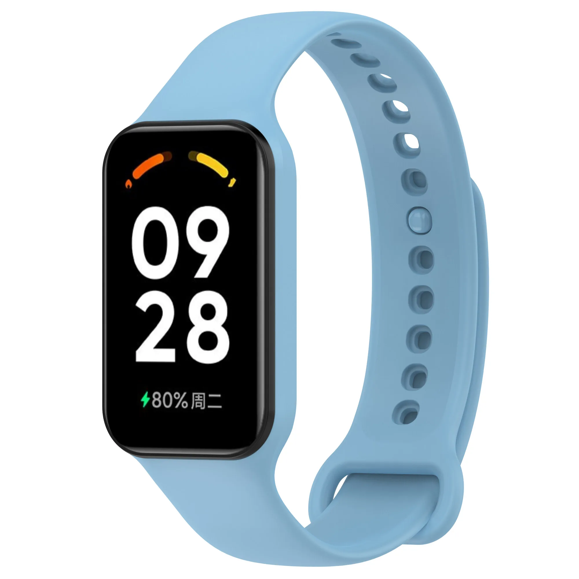 Silikonarmband für Redmi Smart Band 2 / Xiaomi Band 8 Active, Ersatz-Sportarmband, Armband, Correa-Armband – Detail 17