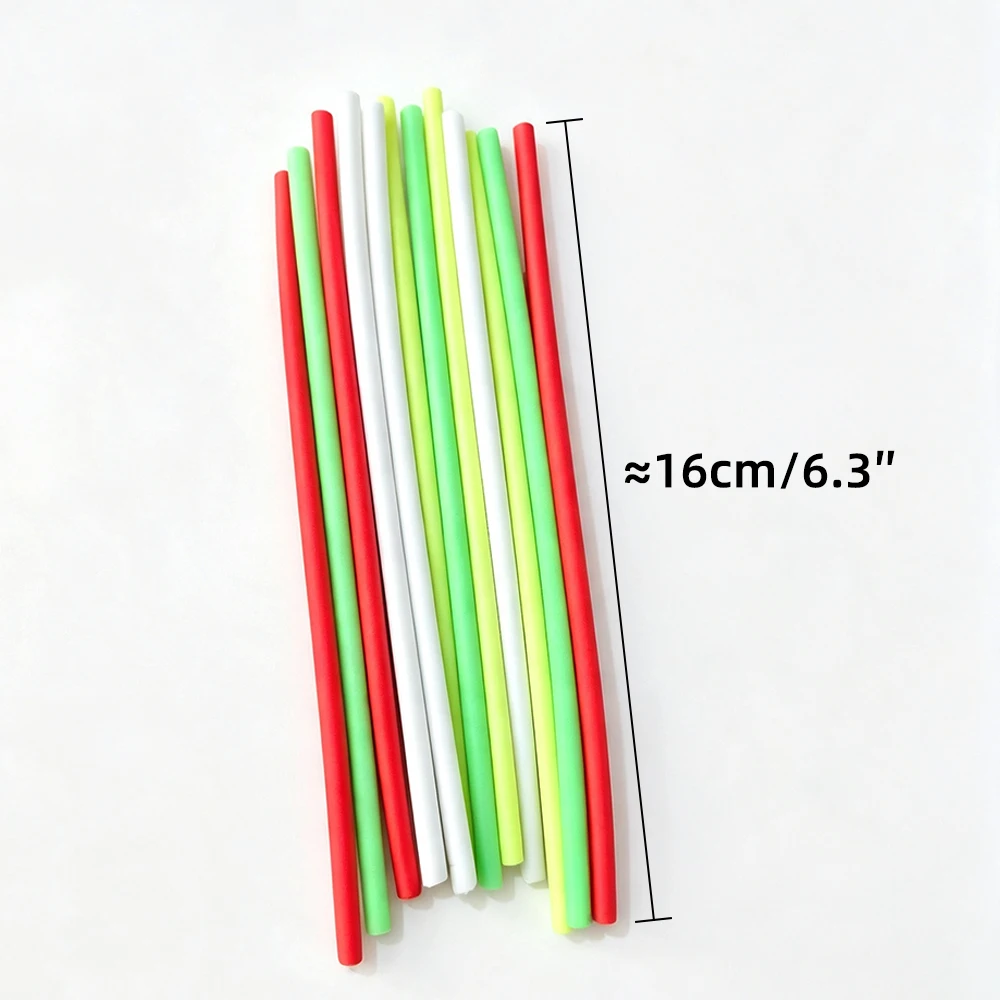 12 Stück/Packung 16CM Angelschaum-Schwimmerstäbe mit Mittelbohrung, Hochdichte DIY Siebenstern-Schwimmer Schaumstoffrohre, Material zur Riggenherstellung – Detail 3