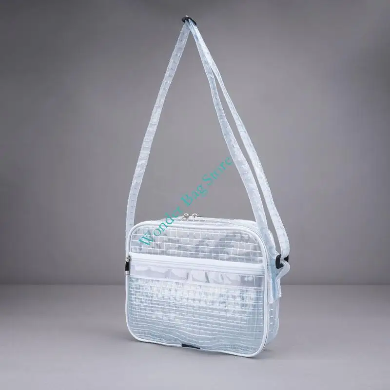 Professional PVC Crossbody Bag Large Capacity Clean Room Bag Antistatic Engineer Tool Bag Shoulder Purse for Various Occasion