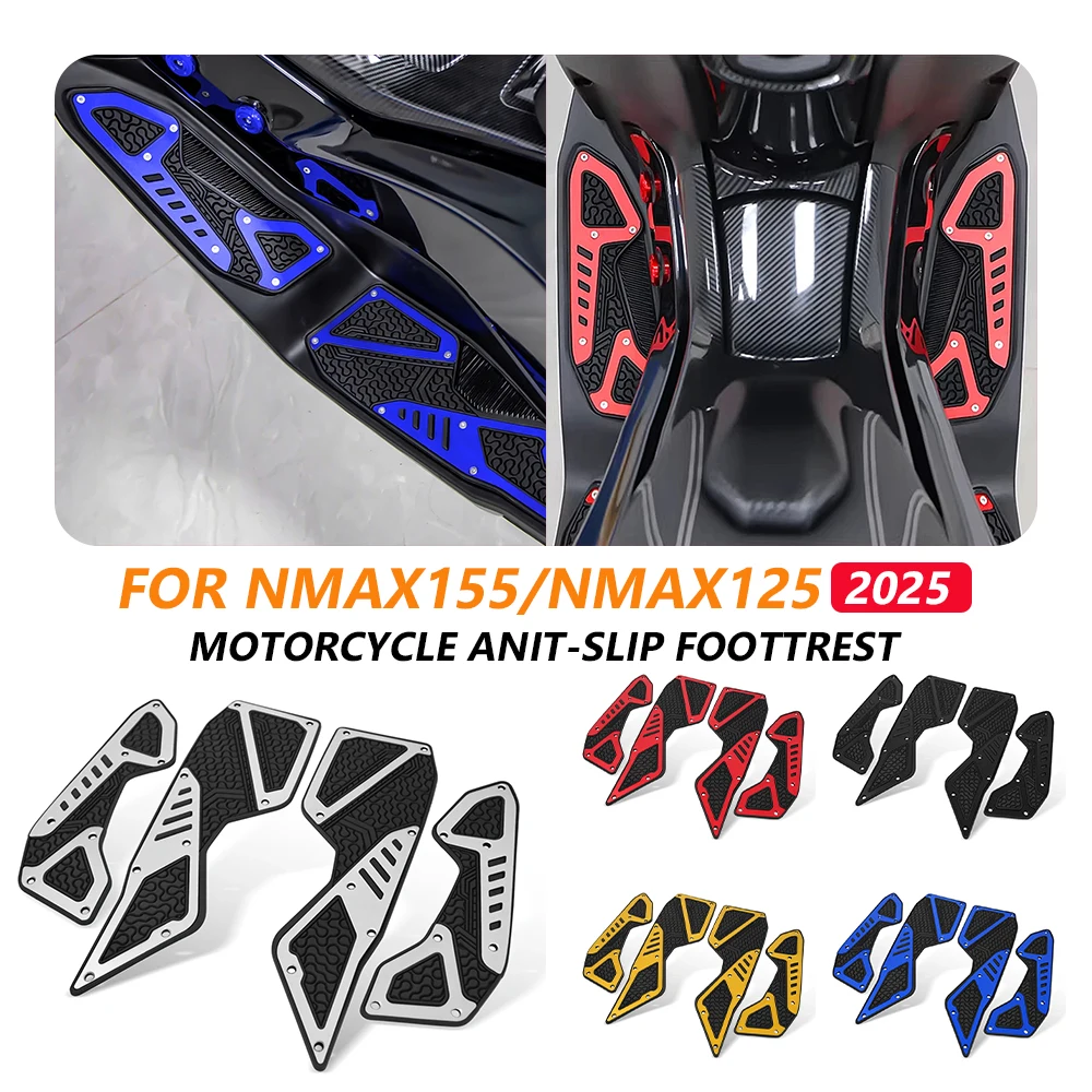 Motorcycle Foot Pad For Yamaha nmax155 V3 nmax125 2025-2026 nmax 125 155 Floor Mat Deck Footrest Footboard Step Pedal Plate