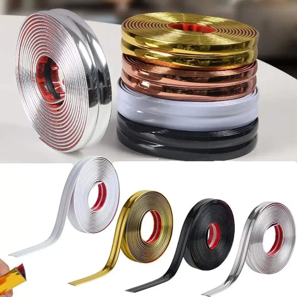 Self-Adhesive Wall Corner Molding Trim Tape PVC Anti-collision Strip Waterproof Tile Beauty Seam Sticker