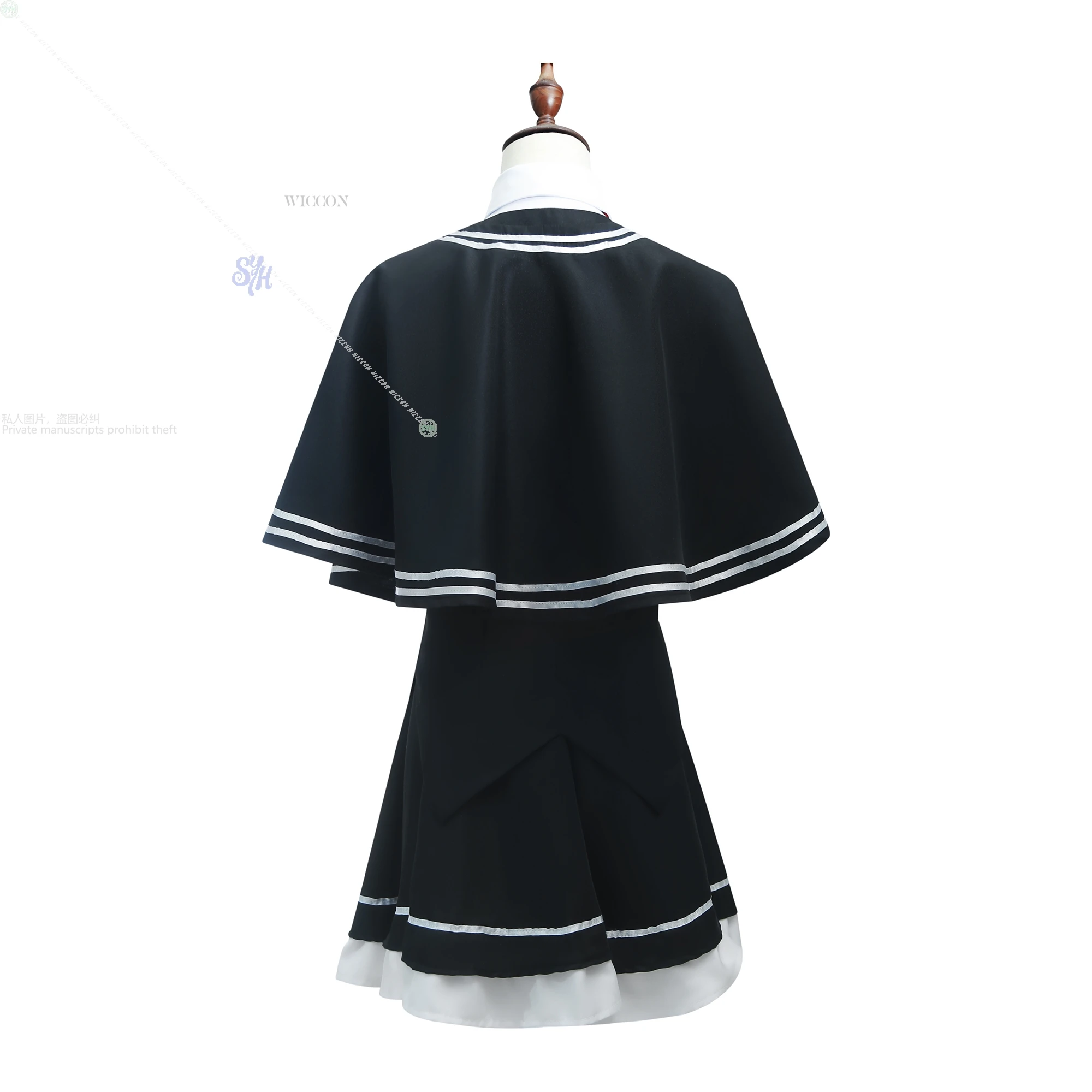 أنيمي رائع كل يوم أسفل ثقب الأرنب تأثيري أسود زي مدرسي Galgame زي جيراي كي جميل Kawaii فتاة يابانية