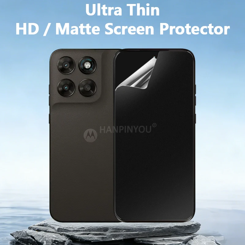

Ультратонкая защитная пленка из ПЭТ для Motorola Moto G Stylus 2025 G77 G67, матовая, гладкая, защита от отпечатков пальцев, мягкая УФ-пленка
