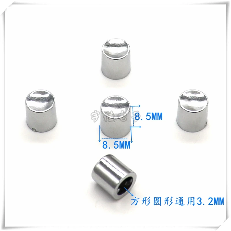 10PCS 8.5X8.5 Switch Cap Self Locking Switch Cap Light Touch Button Power Button Cap Square Round Universal 3.2