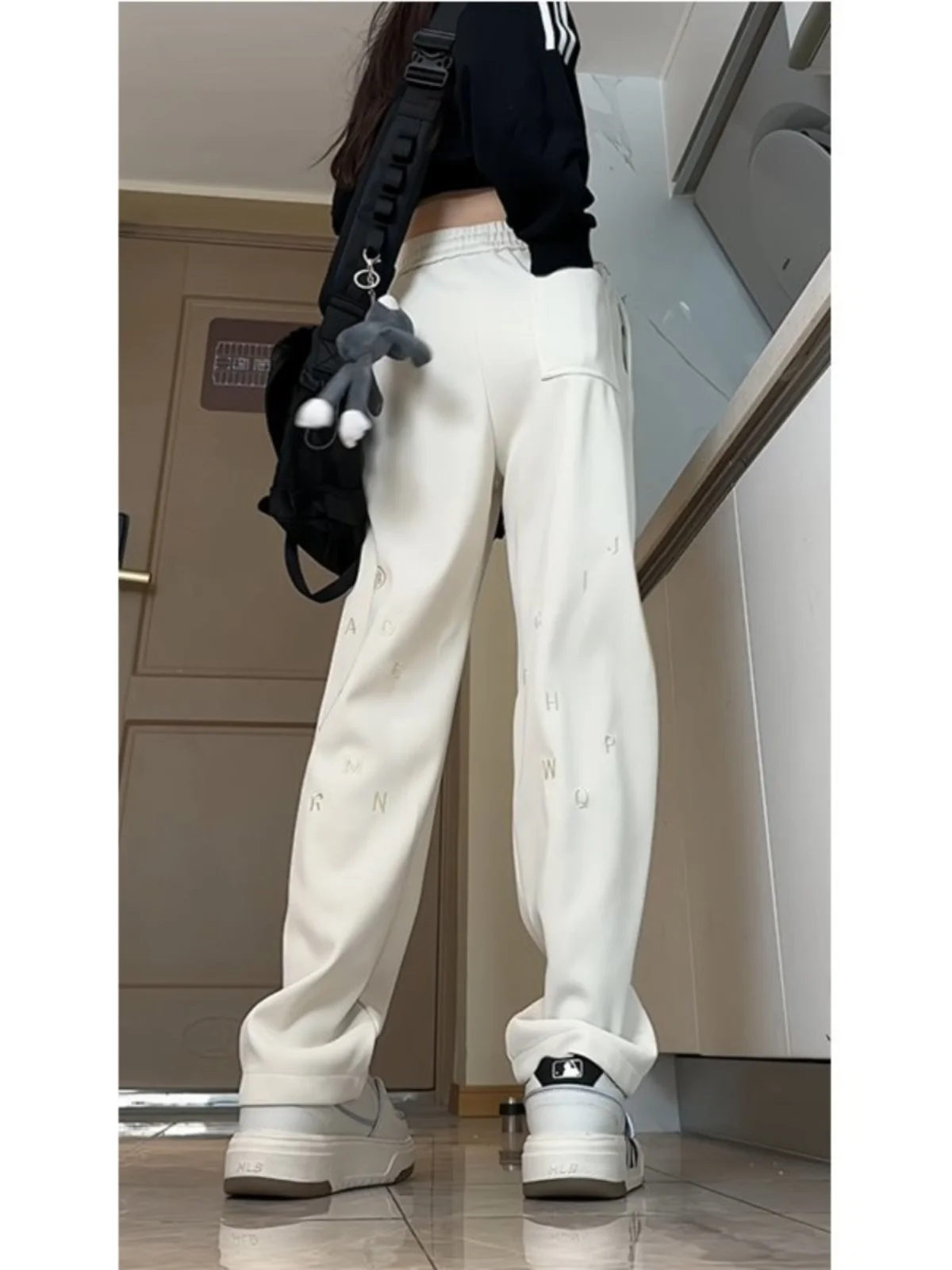 

American Retro Men's Spring Autumn Straight Leg Casual Pants Draped Sle Cool And Haome Street Sle Loose Fit Long Trousers