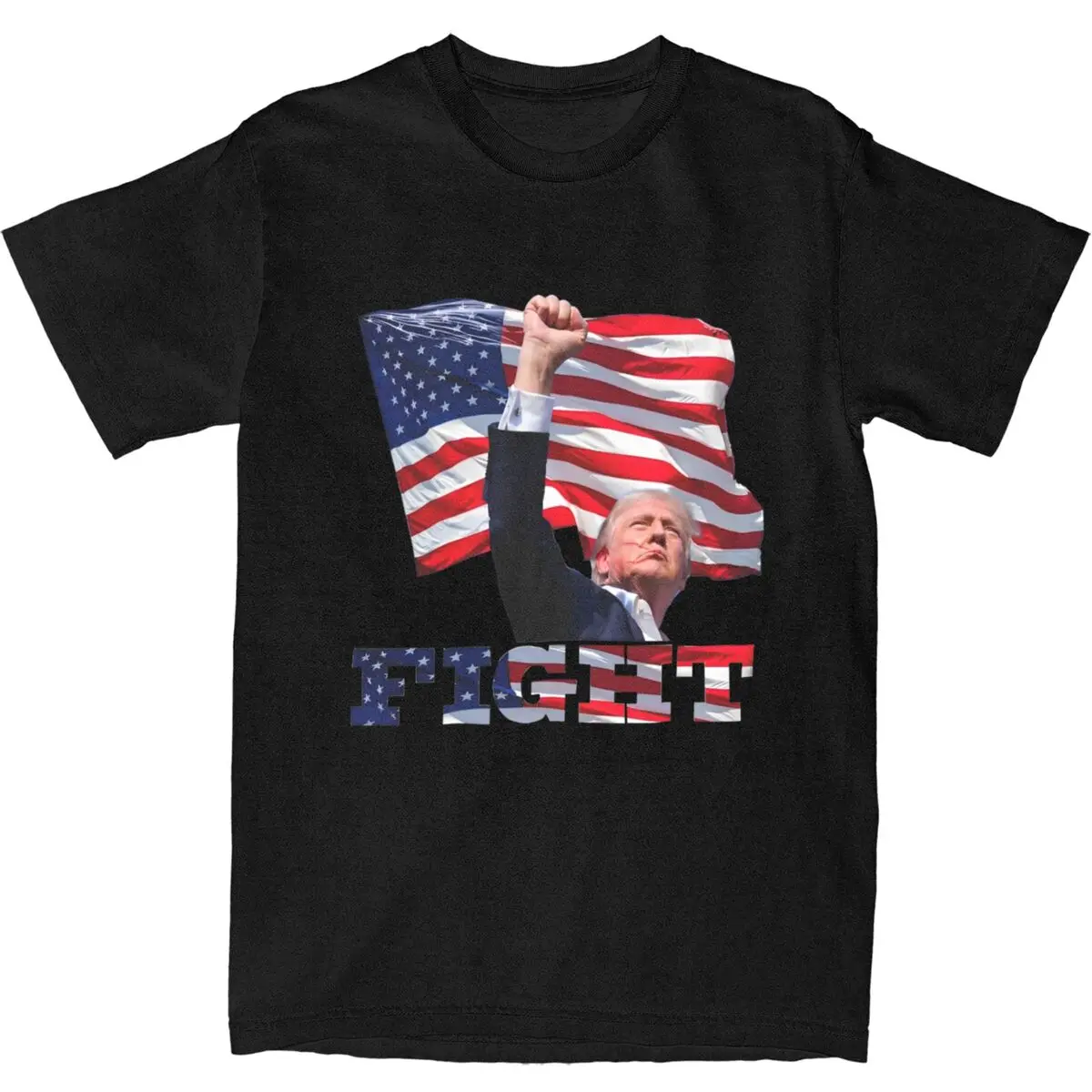 Donald Trump T Shirt Men Streetwear Pure Cotton T-Shirts Summer O Neck Fashion Tee Shirt Hot Sale Oversize Clothing