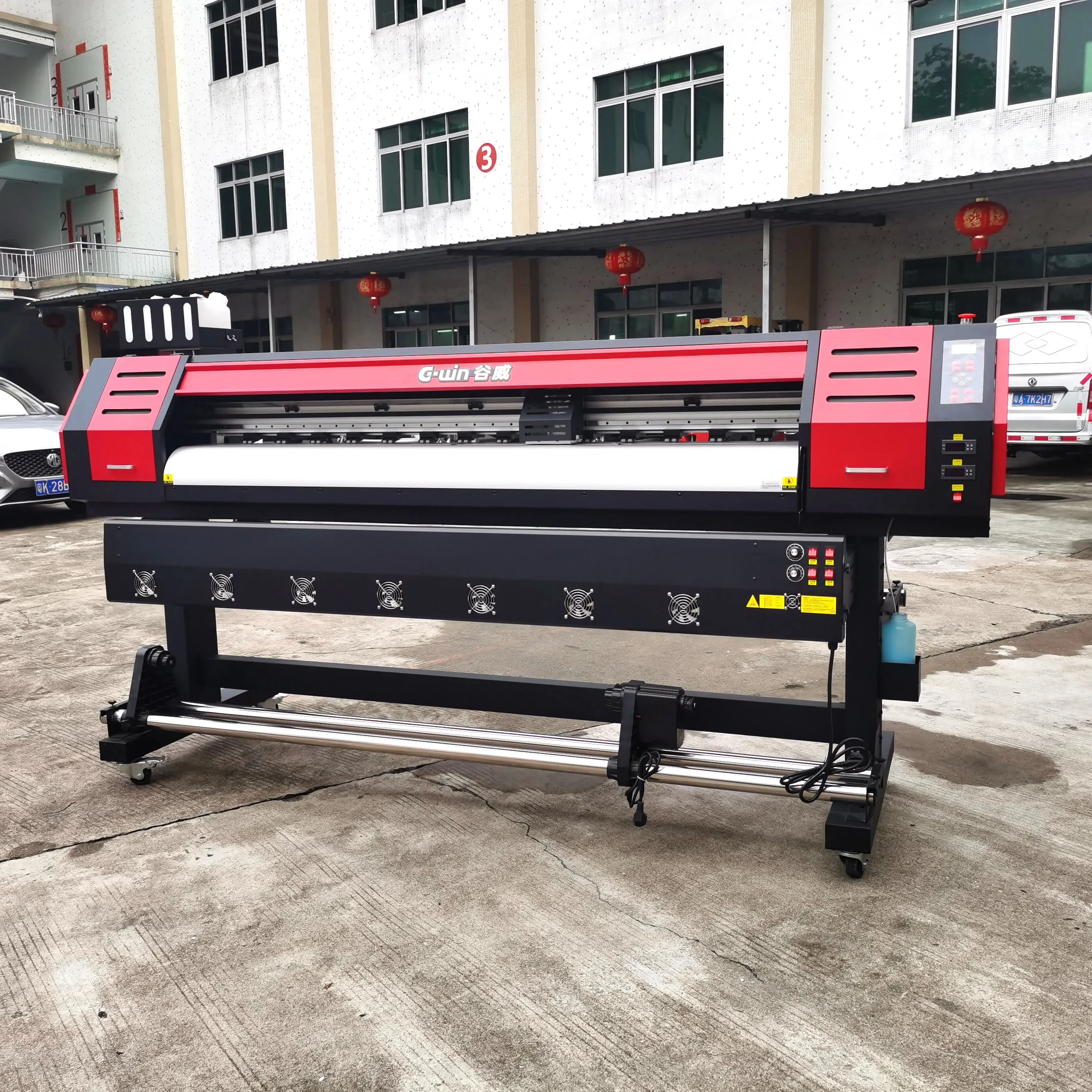 6 feet large format Digital inkjet printers  printing machine 1.9m single head XP600 printer for sale