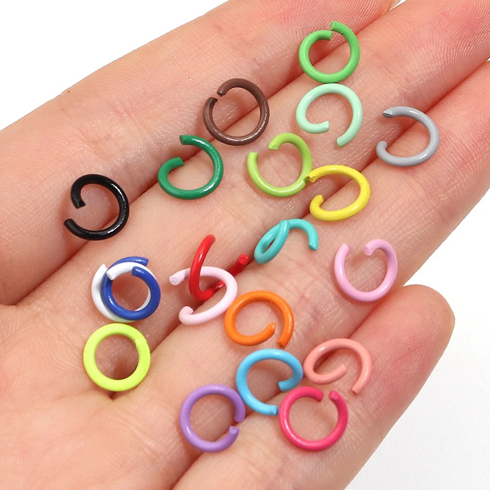 200pcs 8mm Open Jump Rings Col - Jewelry Making Closed Jump Rings recension och pris
