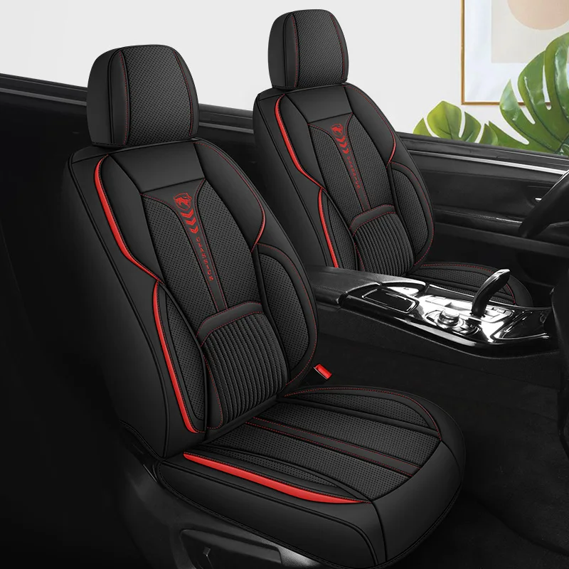 

Universal All-Season Car Seat Cushions 5-Seater Nappa Leather Covers Comfortable Breathable Automotive Seat Mats