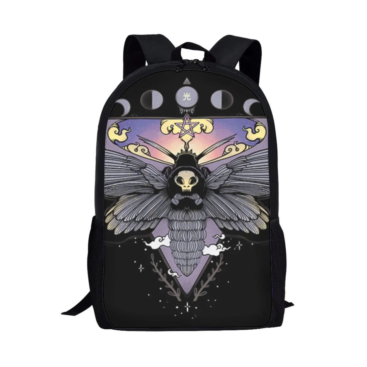 Anime Death Moth Spirit Board School Bags for Boy Primary Students Fashion Backpack Book Bag Children Large Capacity Backpack