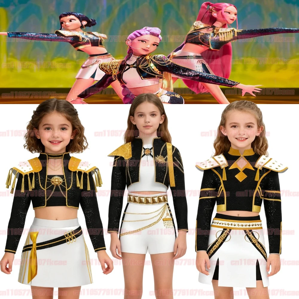 

Girls Rumi Zoey Mira Cosplay KPop Demon Hunters Costume Adult women Halloween Carnival Party Role Playing Outfits 할로윈 의상