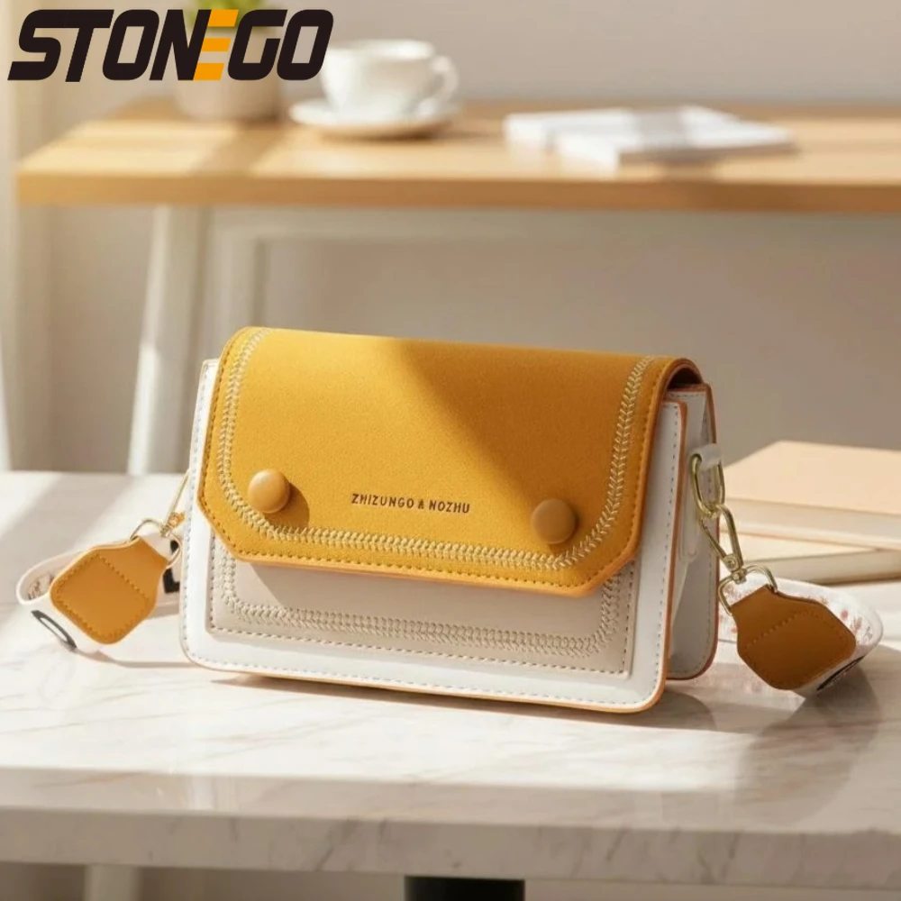 

Маленькая квадратная сумка через плечо в корейском стиле, модная женская текстурированная сумка на плечо, повседневная сумка для ежедневного использования