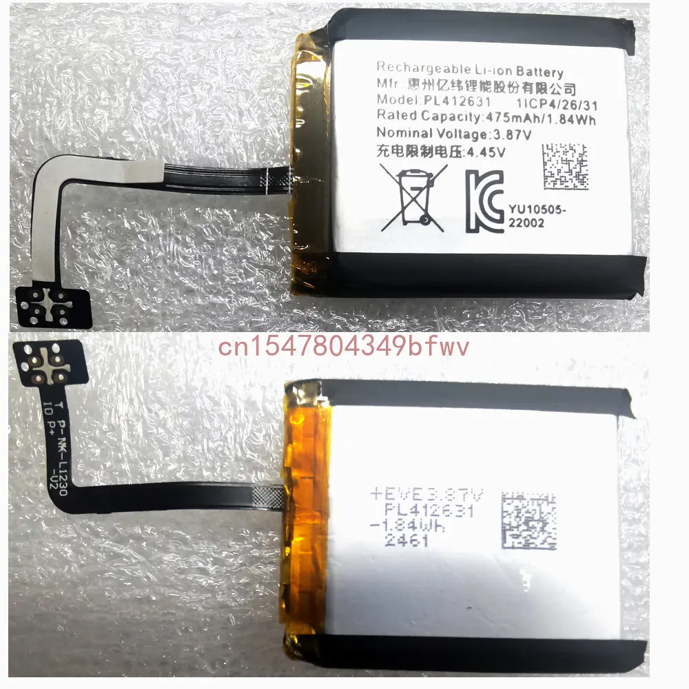 

Аккумулятор PL412631 для смартфонов Amazfit GTR 4 Alexa Mode, 3,87 в, 475 мАч