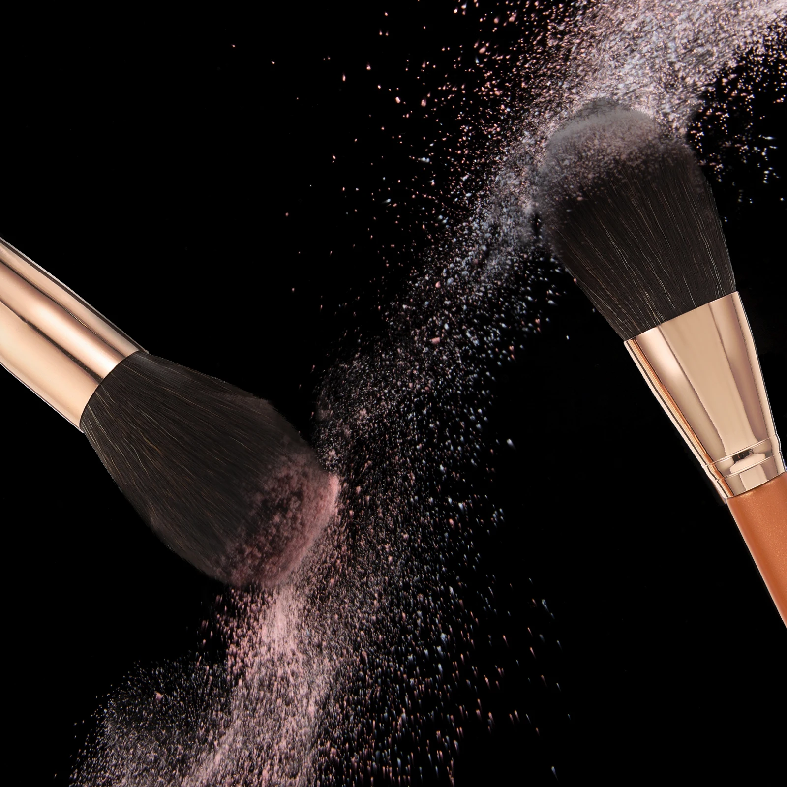 

2Pcs Foundation Brushes for Makeup High-density Face Double-ended Blush Brush Practical Cosmetics