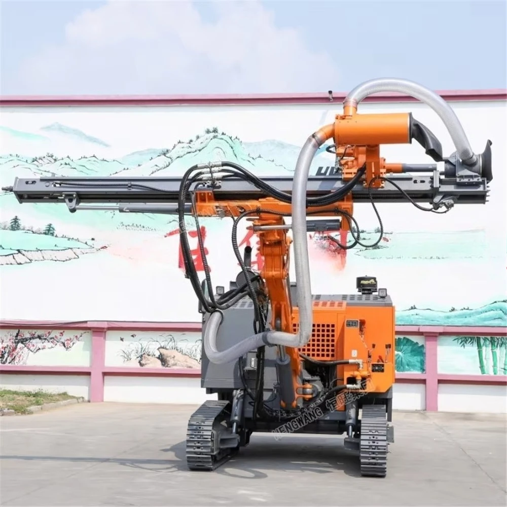 Powerful Down The Hole Drilling Rig Crawler Hydraulic Stone Mining Construction Equipment For Deep Water Well Drilling