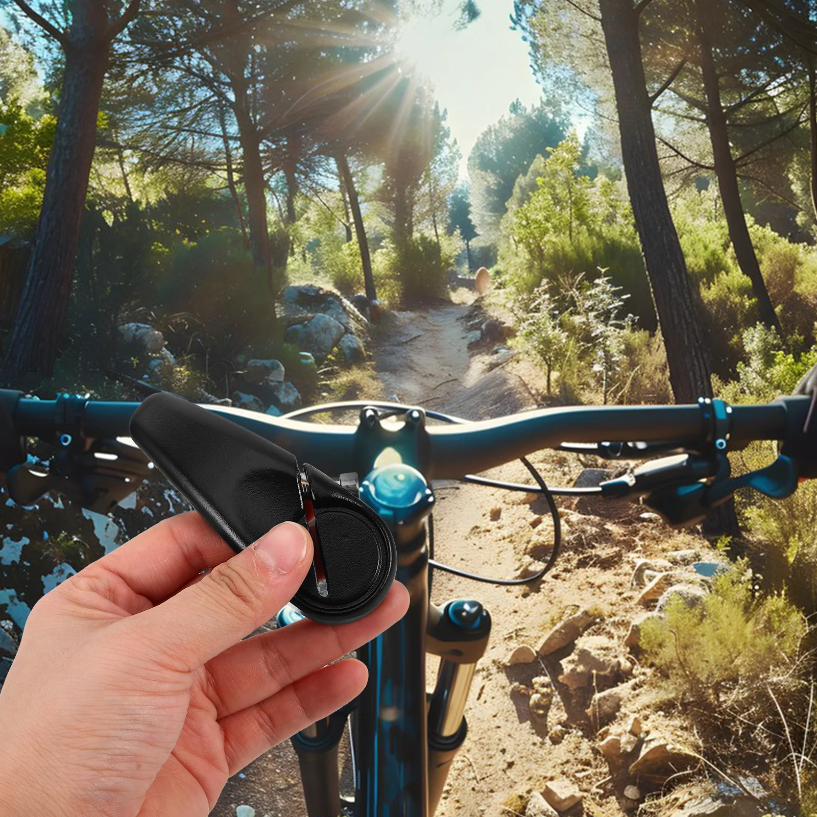 

1 Pair Bike Handlebar Ends Aluminum Alloy Lightweight Ergonomic Bullhorn Design Non-Slip For Mountain Road Bicycle Cycling