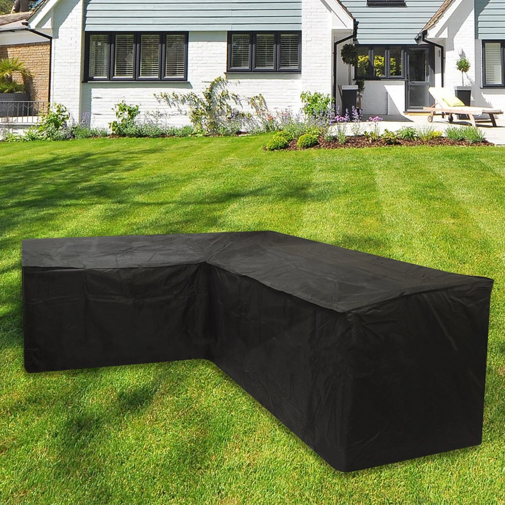 L Shape All-Purpose Covers Waterproof Rattan Corner Furniture Cover Garden Patio Outdoor Sofa Protector Anti-Dust Windproof New