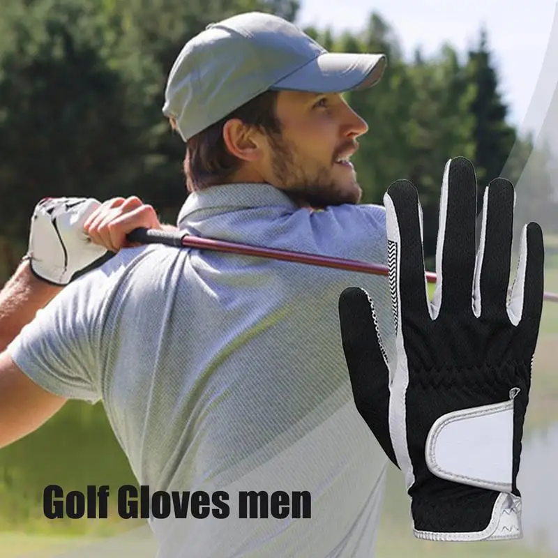 

Non-Slip Gloves For Golfer Flexible Soft Right Hand Or Left Hand Golf Gloves Men Non-slip Golf Gloves For Golfer Men