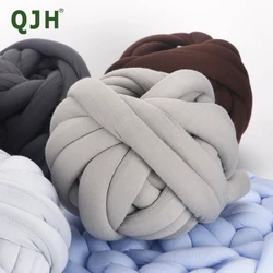 QJH 0.55LBS Chunky Yarn Giant Yarn Super Soft Washable Arm Yarn Tube yarn for DIY Sofa Bed Blanket Pillow Pet Bed and Bed Fence