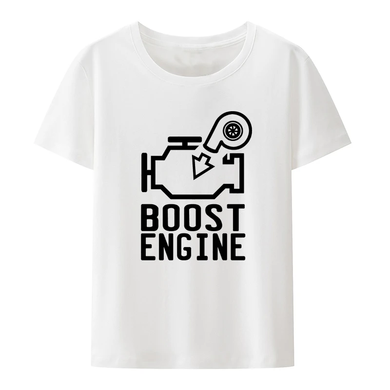 Check Engine T Shirt Rennfahrer Petrol Head Fun Auto Racer Driver Car Printed Tee Shirt Men Women Casual Streetwear Tops