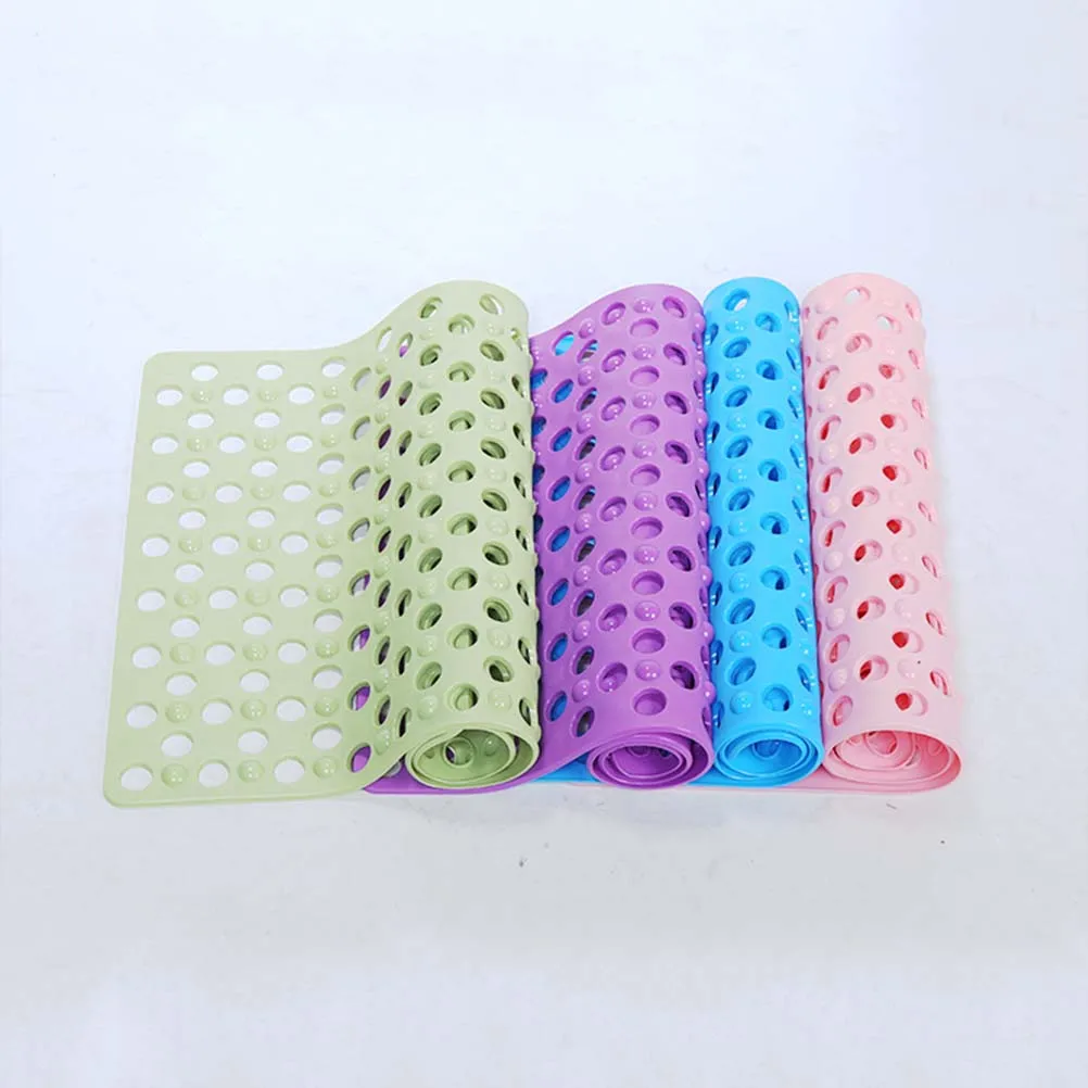 

1Pcs Non-Slip Bath Mat Anti-Skid Shower Floor Mat with Suction Cups Comfort Massage Textured Surface Safe