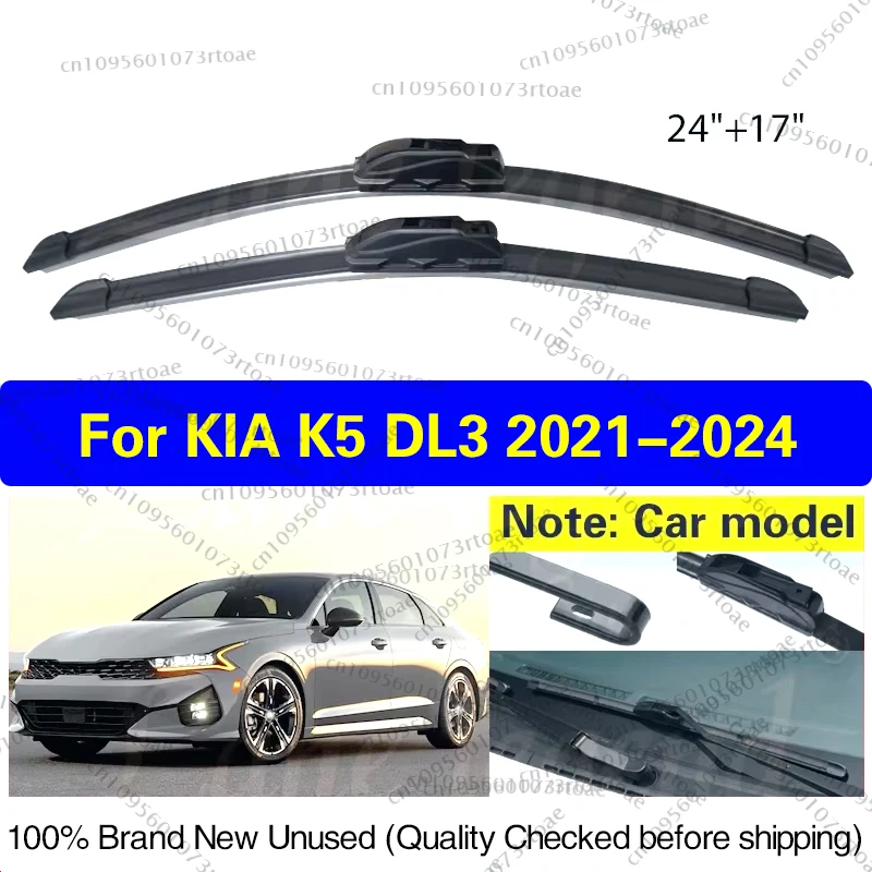 

Car Wiper Blades For KIA K5 DL3 LXS GT-Line EX 2021 2022 2023 2024 Windshield Windscreen Front Window 24"+17" Car Accessories