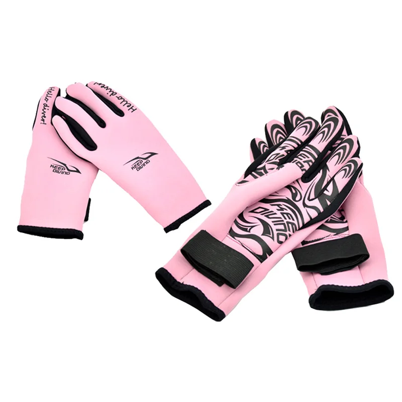 Wetsuit Gloves 2mm Printing Swimming Snorkeling Gloves Warm Non-Slip Underwater Swim Equipment Non-Slip Underwater Swim