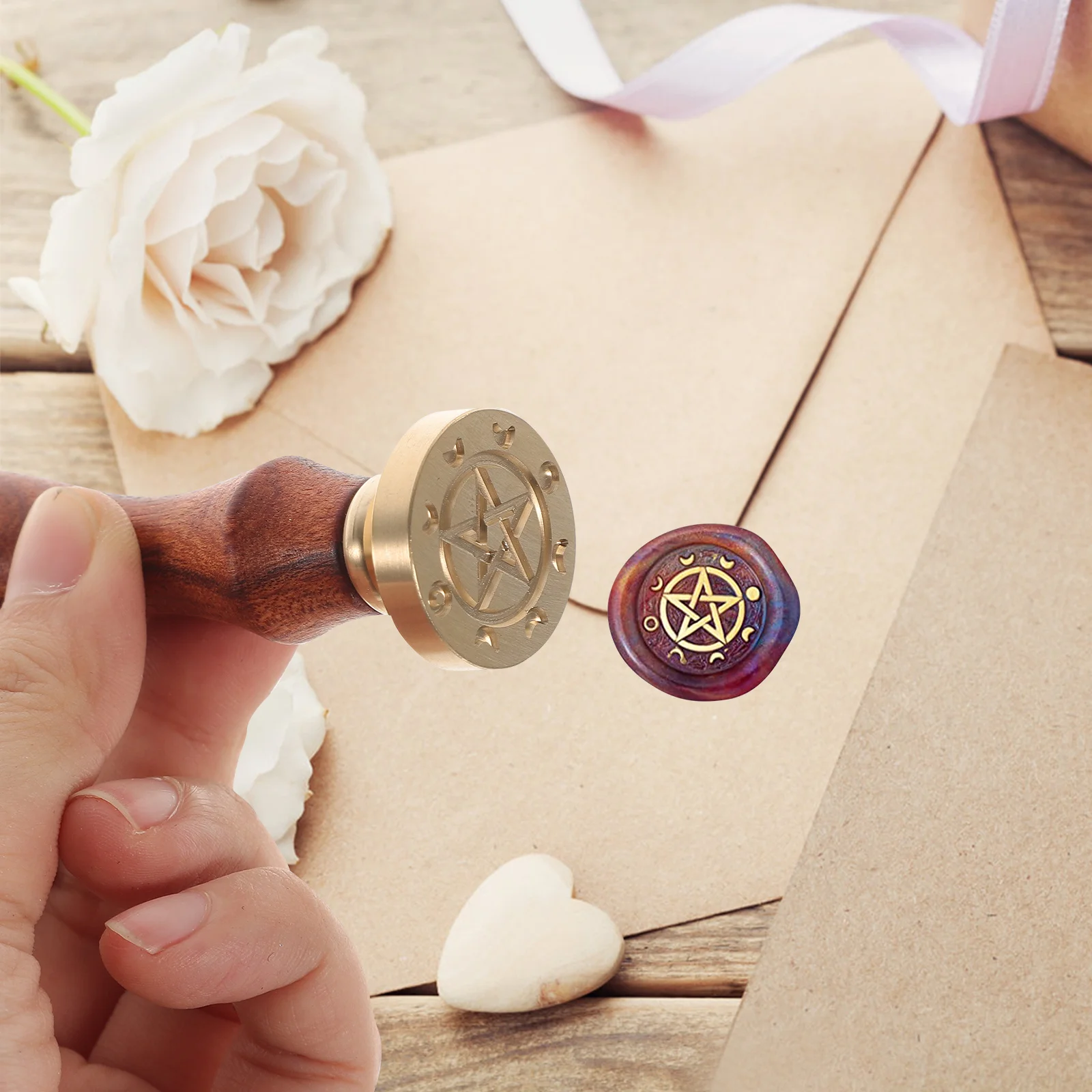 

Wax Seal Set Copper Head Detachable Handle For Envelope Wedding Invitation Diy Craft Sealing Accessory