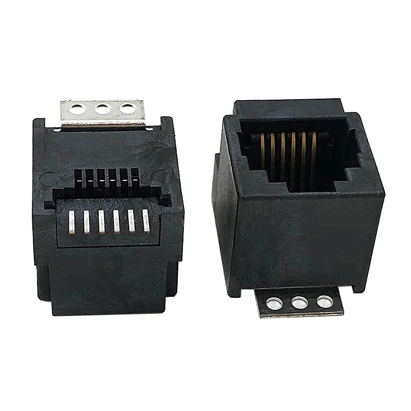 

10PCS 623SMT 6P6C Vertical Soldering Chip 180 Degree Socket Network Connector Interface