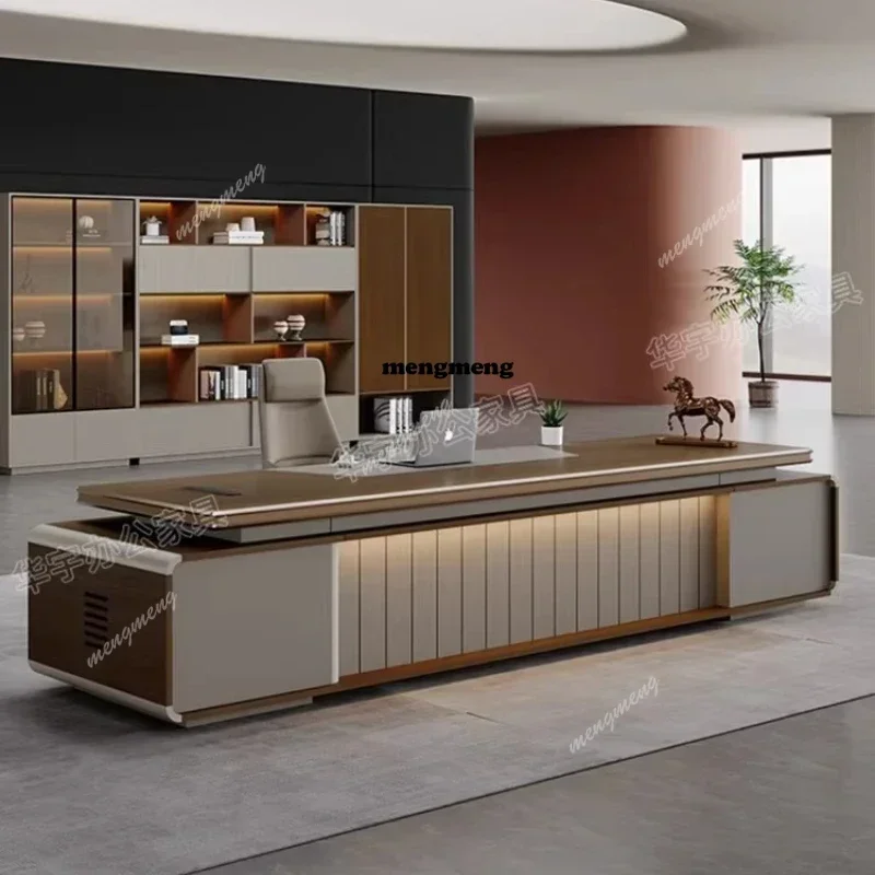 

Hot sales Computer Desk Office Desks And Workstations Light Luxury And High End Feel Office Table Gaming Desk