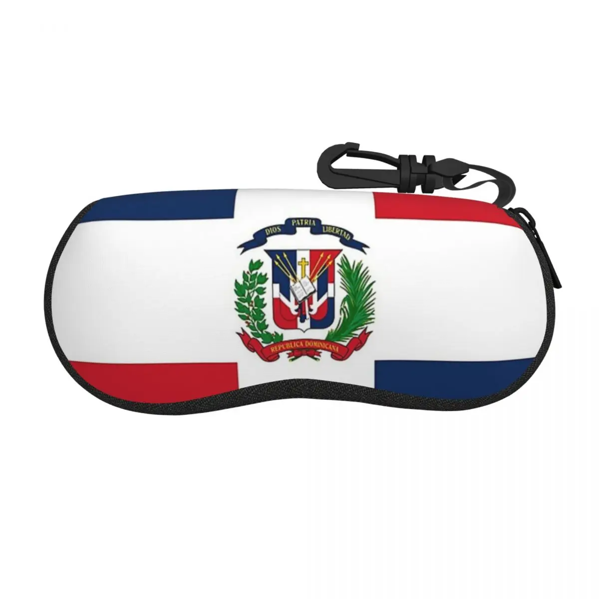 Dominican Republic Flag Gifts, Stickers And Other Products Shell Glasses Case Protective Sunglasses Box Soft Eyeglass Bag Pouch