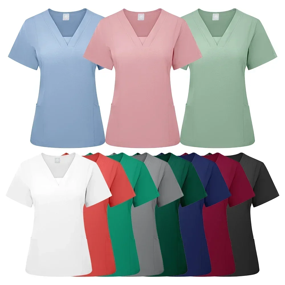 Dentist Nursing Work Clothes Medical Uniforms Men Women Beauty Salon Costume Nurse Workwear Clinical Doctor Surgical Tops Pants