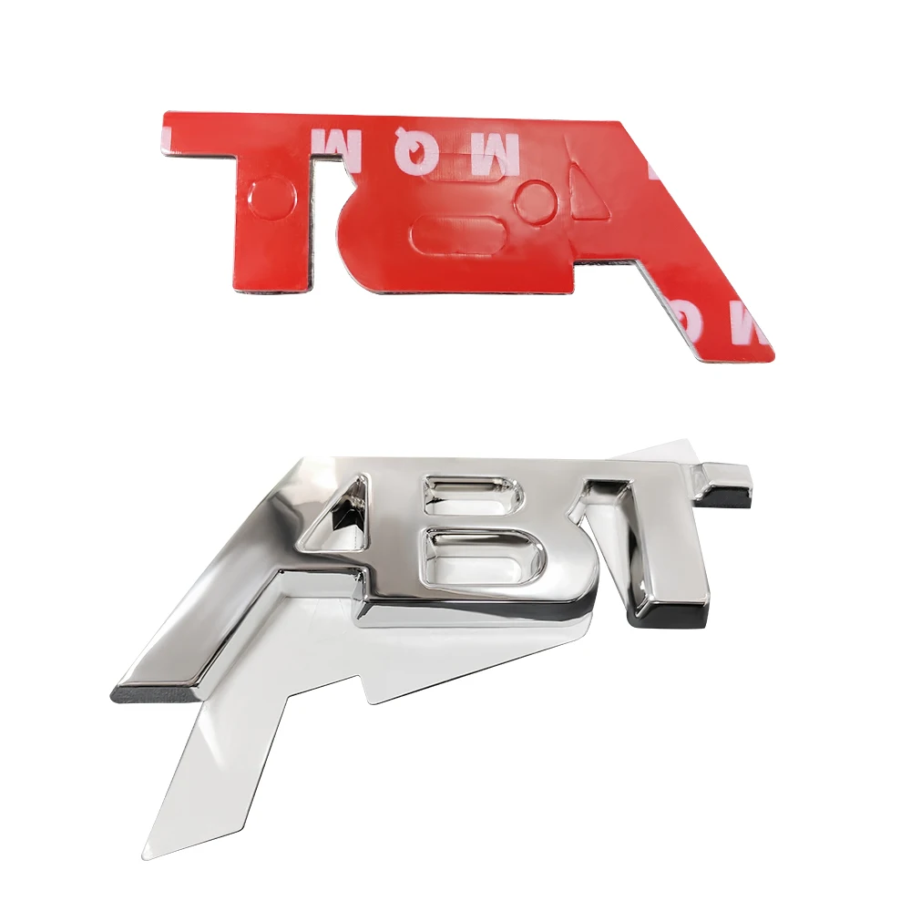 سيارة الجبهة شواء شعار ثلاثية الأبعاد المعادن ABT شارة الديكور ملصق مائي اكسسوارات لأودي Sline A4 B8 A3 8P A6 C7 8V B6 B7 B9 A4L TTRS TTS