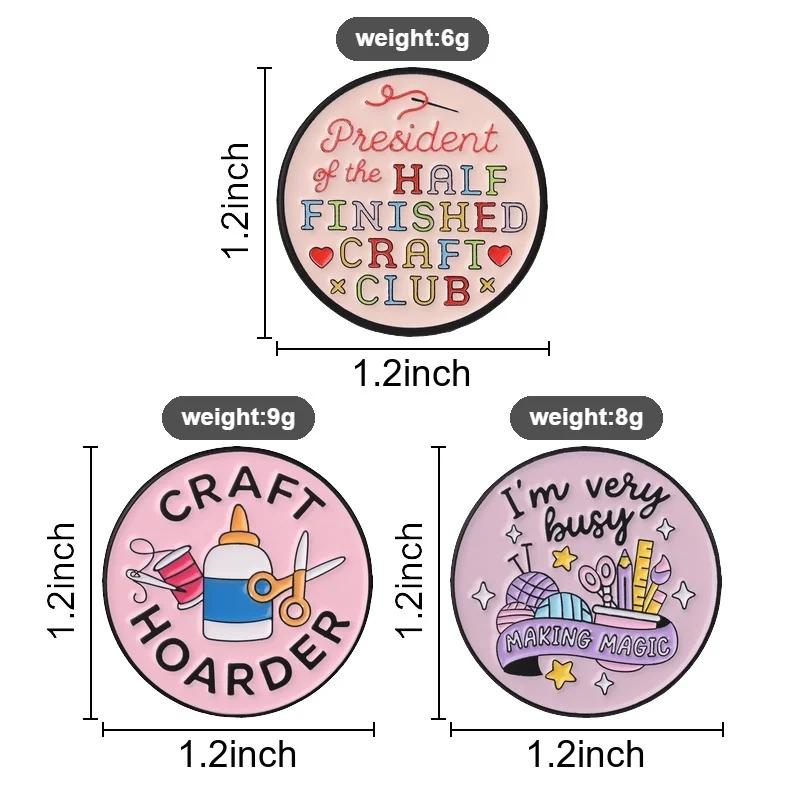 Cute Cartoon Badge Magic Half Finished Craft Club Enamel Pins Fashion Lapel Brooches Backpack Clothes Jewelry Gift for Friends