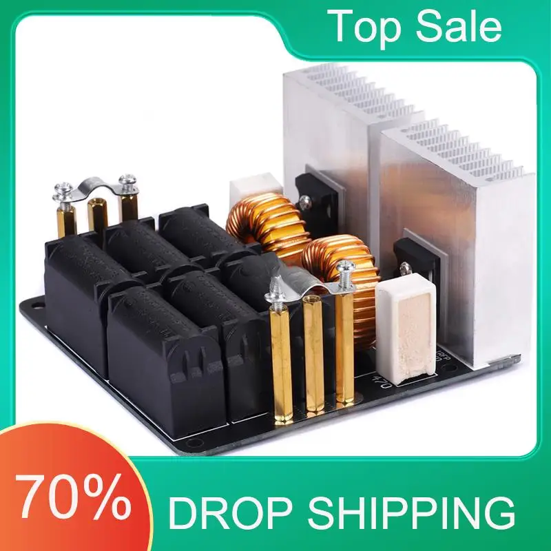 ^AT03 Верхняя высокочастотная индукционная нагревательная машина ZVS, 1000 Вт, вход постоянного тока 12–48 В, максимальный ток 20 А, непрерывная мощность 500–800 Вт