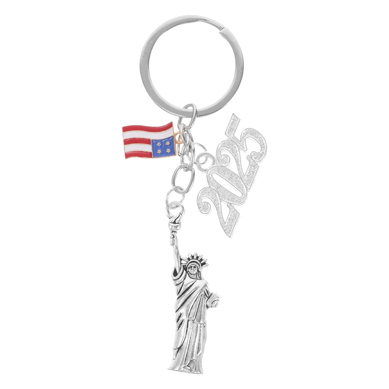 Keychain Statue of Liberty Souvenir Usa Flag Accessories Decoration