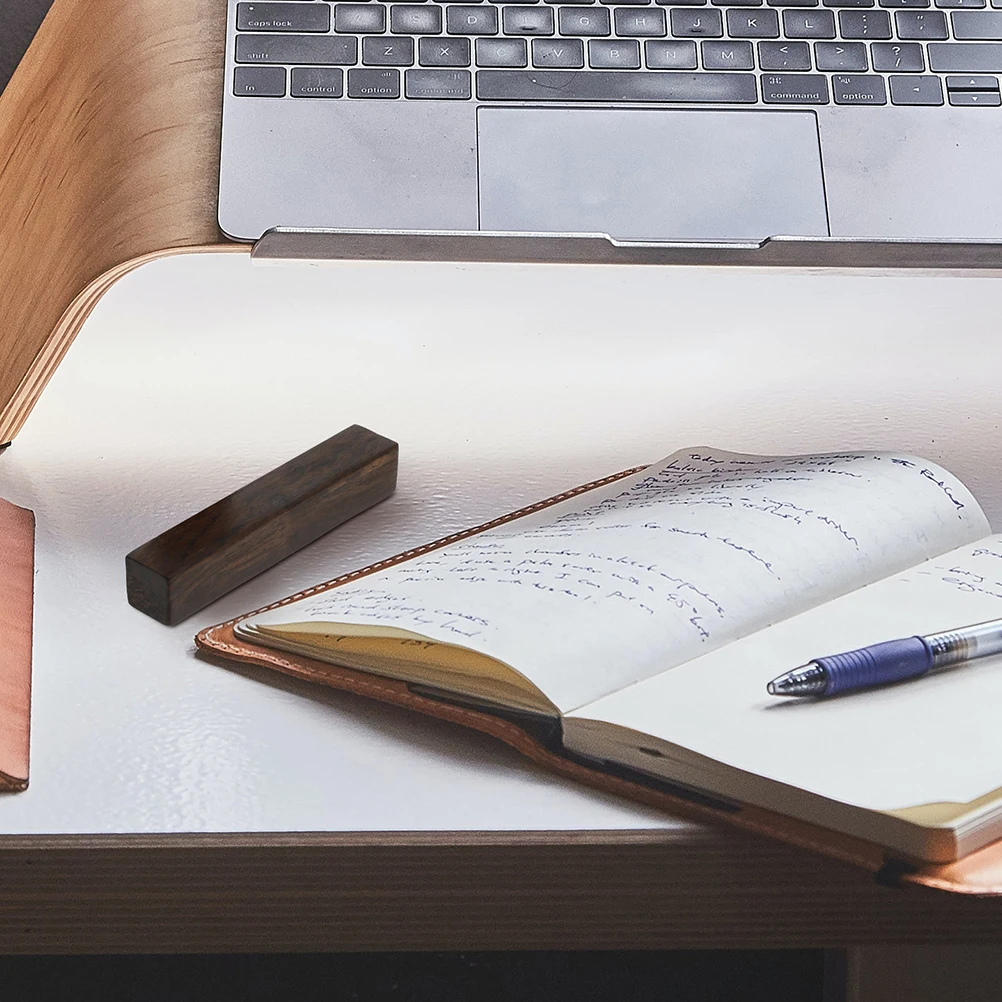 

4Pcs Wood Calligraphy Paperweight Wooden Rectangular Paper Weight Paperweight for Calligraphy Practice Desk Decor