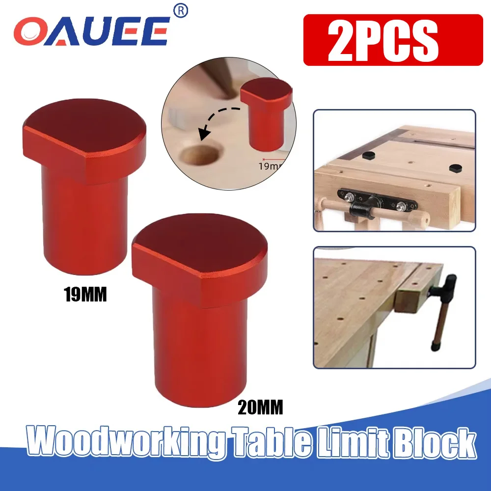 

2pcs Card Tenon Table Card Quick Release Woodworking Table Limit Block Table Block Dare for Carpentry Desktop Tenon Φ20mm/Φ19mm